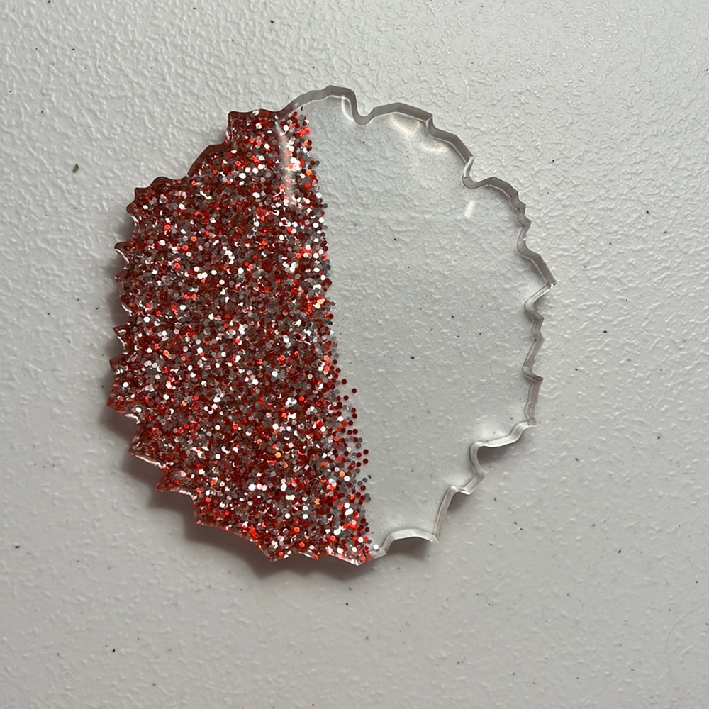 Handmade resin coaster for Christmas